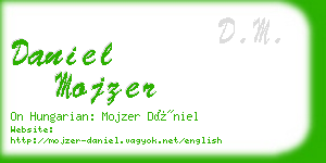 daniel mojzer business card